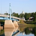 Kesäinen näkymä kirkonkylästä