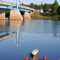 Kesäinen näkymä kirkonkylästä  Kesäinen näkymä kirkonkylästä